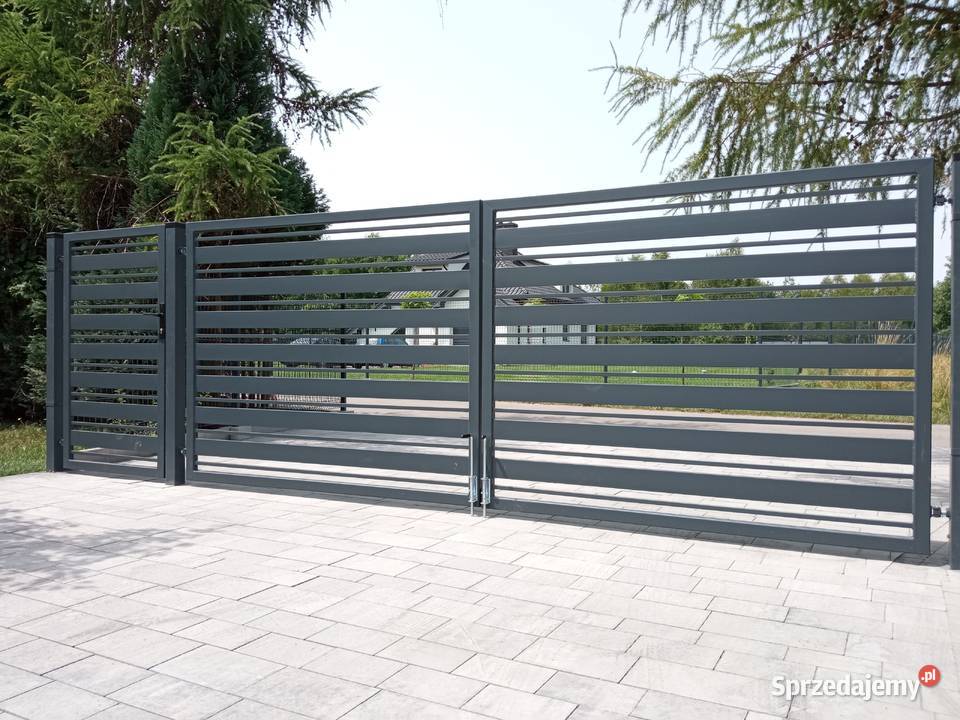 Panel ogrodzeniowy fi 40 x 123 x 2 V Grafit ocynk Nisko