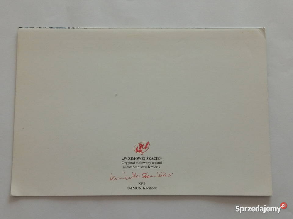 Pocztówka w zimowej szacie 1997r Dąbrowa Górnicza