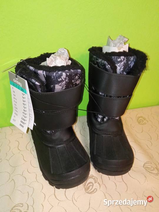 buty dziecięce zimowe ocieplane wodoodporne Rzepy Puławy