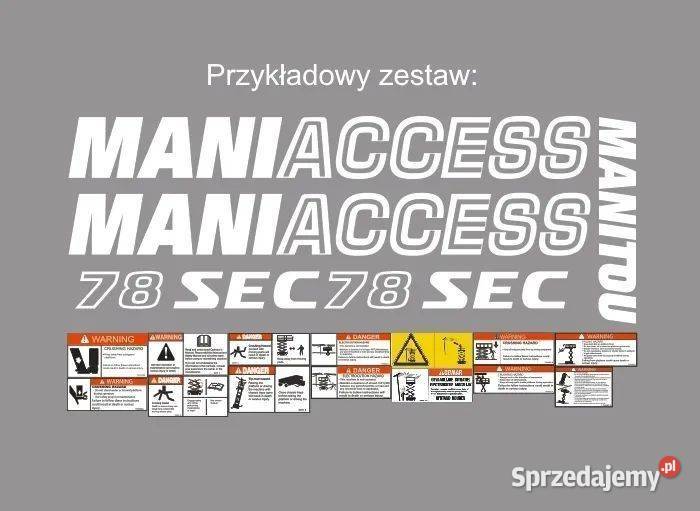 Naklejki oklejenie zwyżka MANITOU SEC 78 100 120 Janików