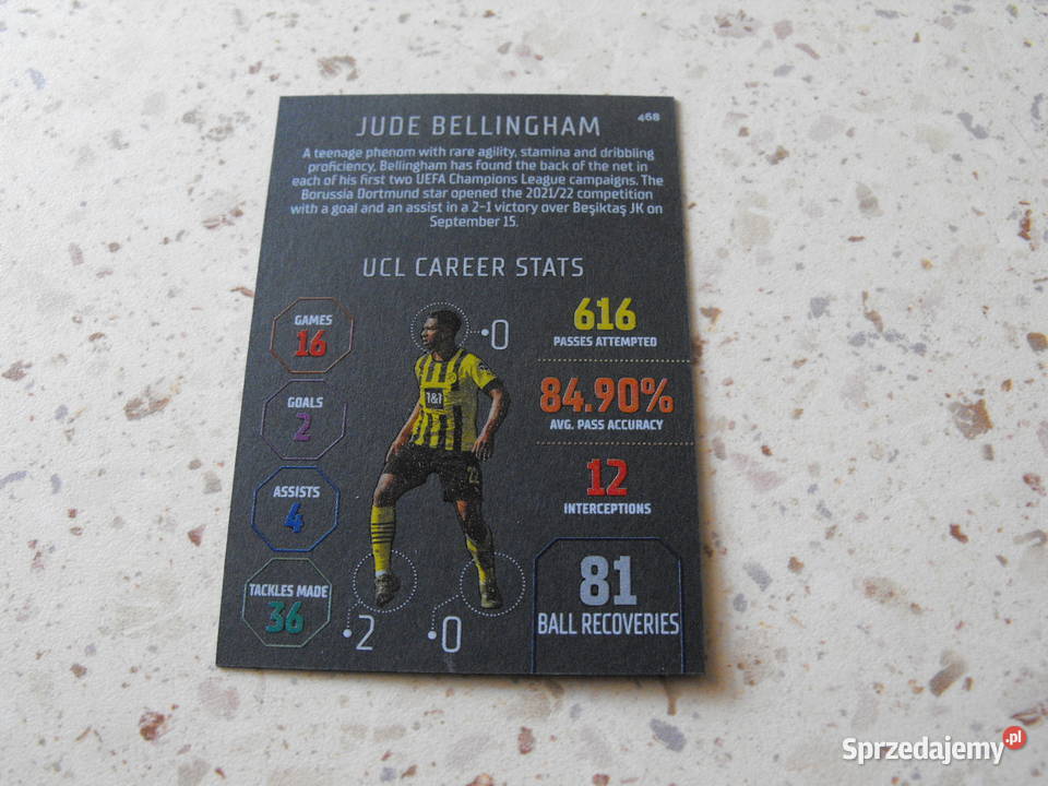 BLACK EDGE EDITION Bellingham topps Match Attax Mykanów