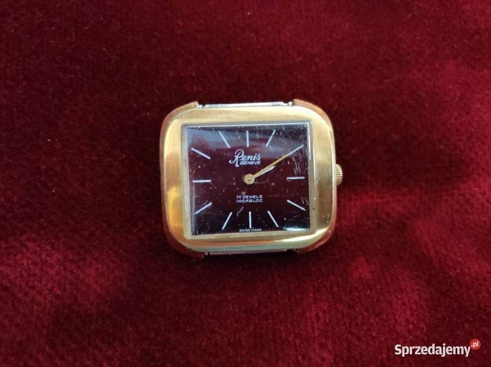 szwajcarski zegareki Renis Geneve vintage retro Kielce