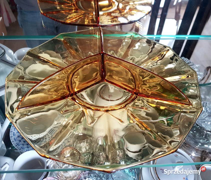 Talerz patera PRL trójniak Gdynia