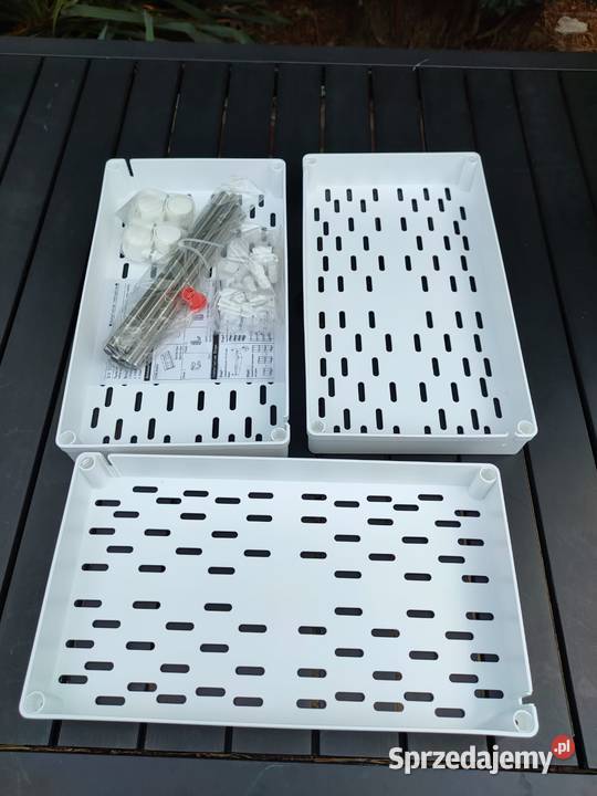 Regał biały plastik pełny dół SPACEKEEPER