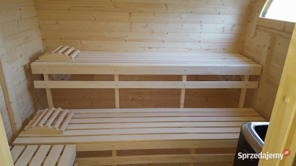 Sauna Owalna Ogrodowa Wyposażona Sauna Beczka warmińsko-mazurskie Olecko
