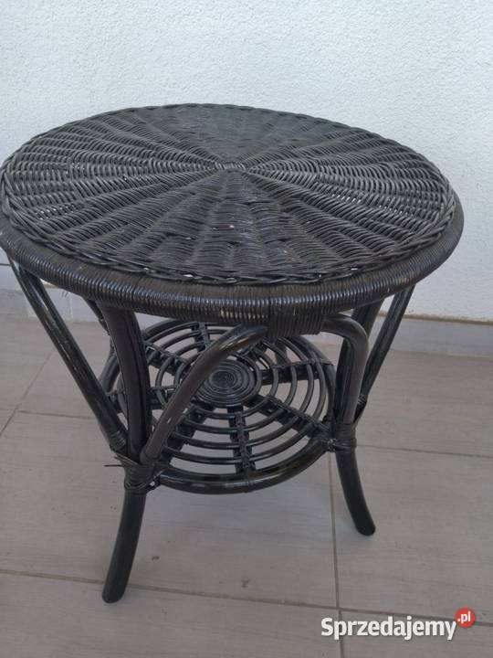 Stolik wiklinowy pleciony stoliczek ozdobny Siedlisko sprzedam