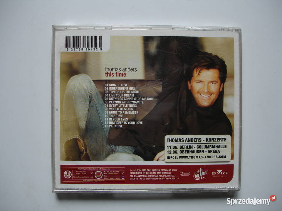 THOMAS ANDERS płyta CD Zielona Góra