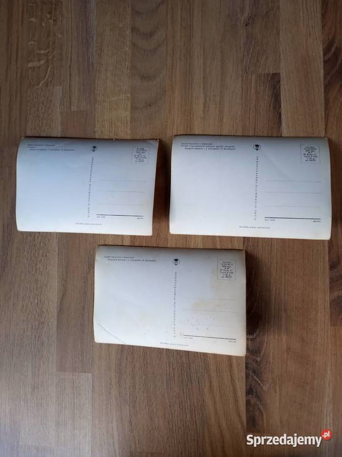 Zestaw 3 pocztówek Vintage PRL Zespół z Tychy