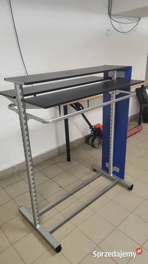 Gondola sklepowa z półkami i lustrem na kółkach Sosnowiec