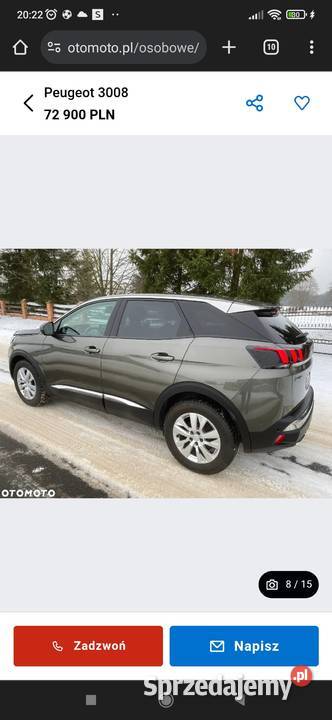 Peugeot 3008II nieuszkodzony Radzyń Podlaski