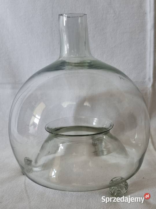 Wiejska szklana muchołapka muchojerka muchołówka