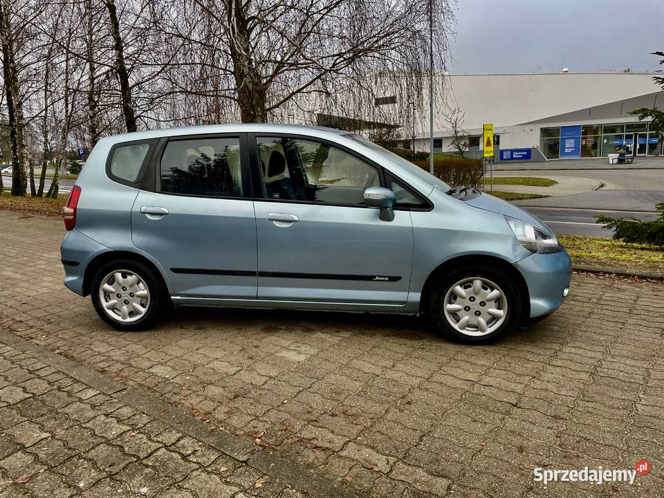 ZadbanaHondaJazz2008r14BenzynaKlima5Drzwi185PrzMo niebieski Zduńska Wola