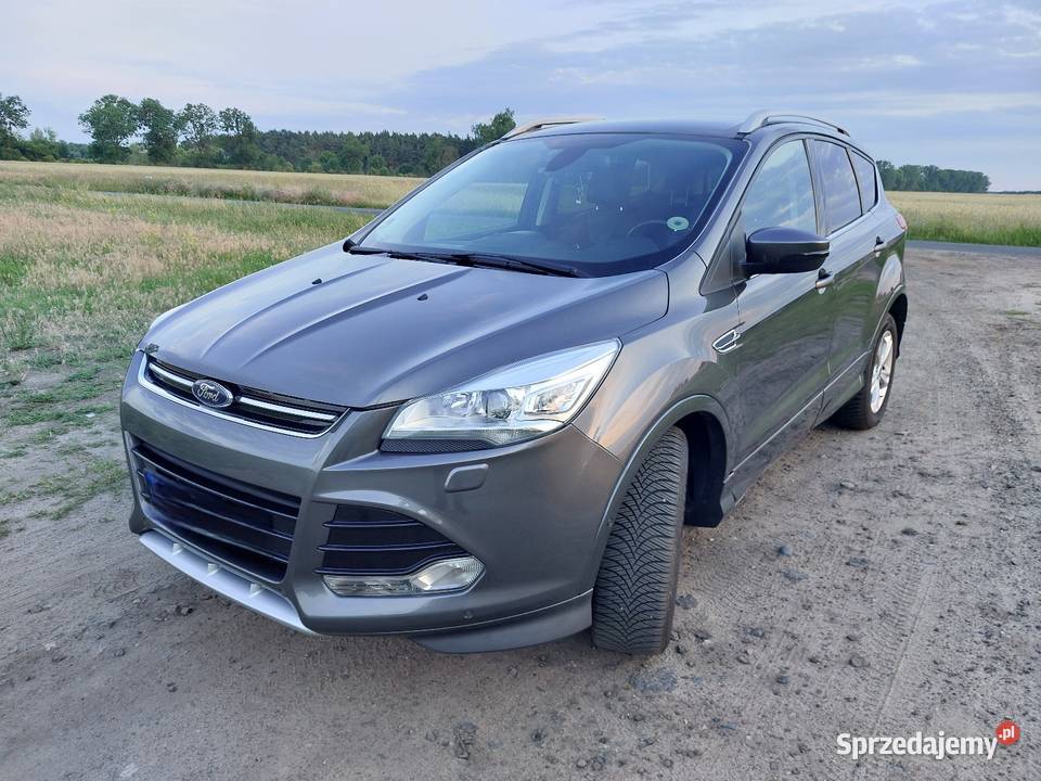 Ford Kuga Mk2 2014 15 150 bogata wersja skórzana tapicerka Leszno sprzedam