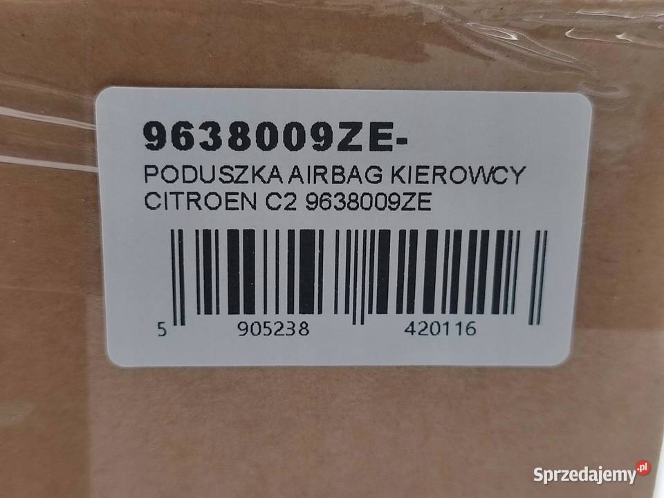 PODUSZKA AIRBAG KIEROWCY CITROEN C2 11 16 0309 sprzedam