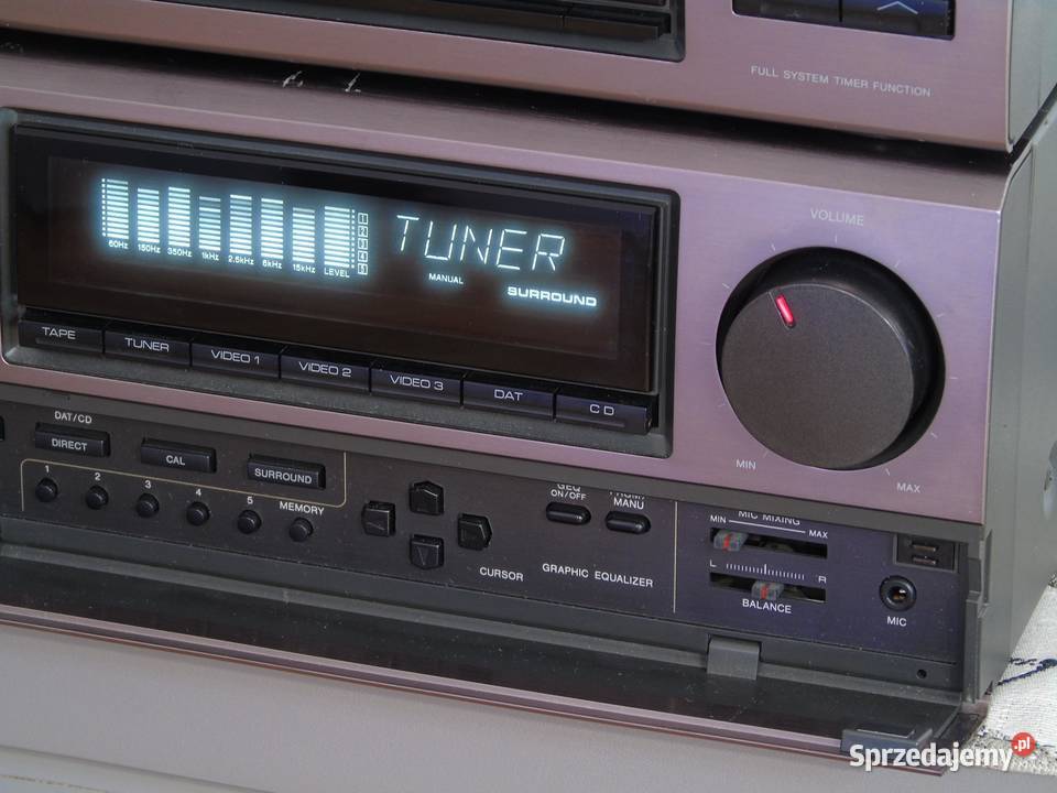 Amplituner z korektorem Aiwa MXN7 TXN9 mocny i Amplitunery