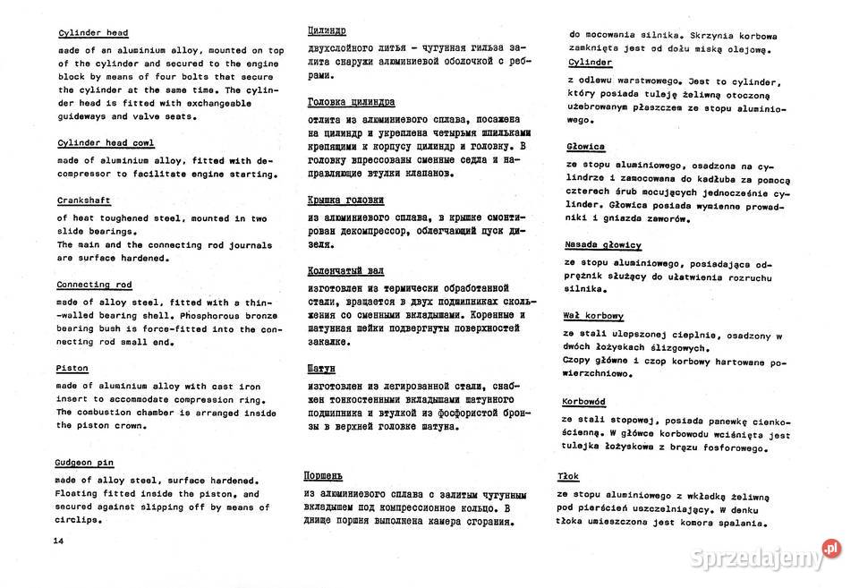 instrukcja obsługi silnika 1ca 90 Stalowa Wola