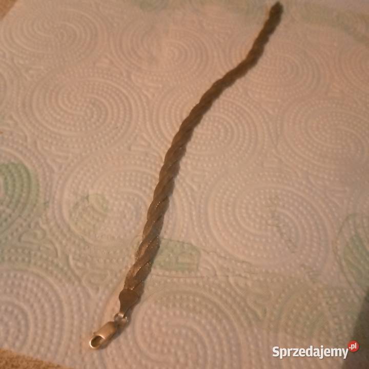 Srebrna bransoletka plecionka sprzedam
