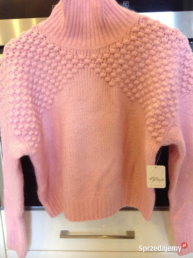 Sweter Golf Damski FREEPEOPLE S Jasny Różowy golf Nowa Sól