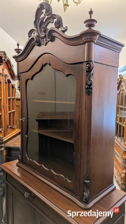 Piękny zabytkowy kredens mahoniowysklep Dąbrowa Dąbrowa Górnicza