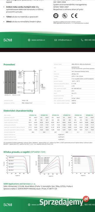Panel fotowoltaiczny 550W Somi srebrna rama Warszawa