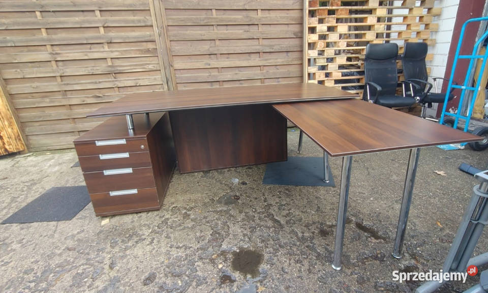 Biurko gabinetowe z kontenerkiem dostawką i Biurka Warszawa