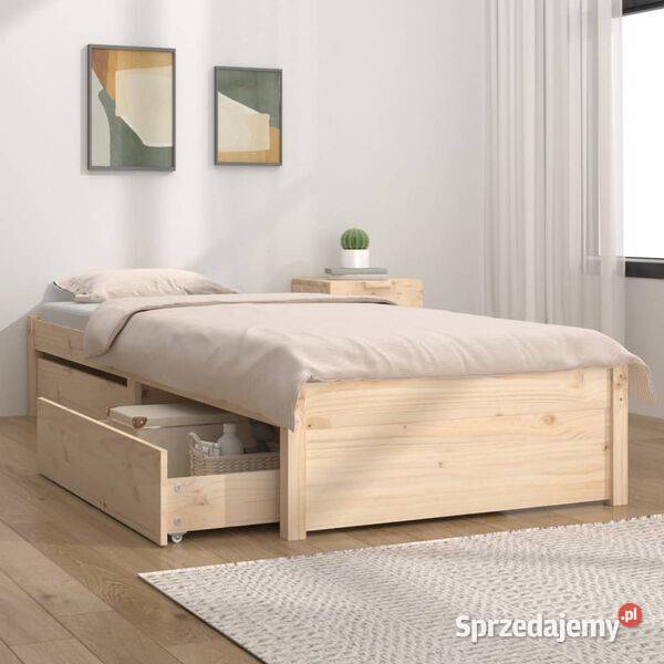 vidaXL Rama łóżka z szufladami 90x200 SKU3103463 Łóżka Warszawa