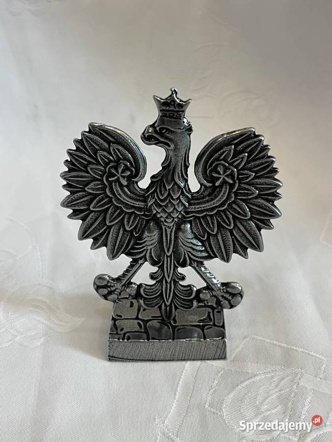Kolekcjonerski orzeł polski posrebrzany Kraków