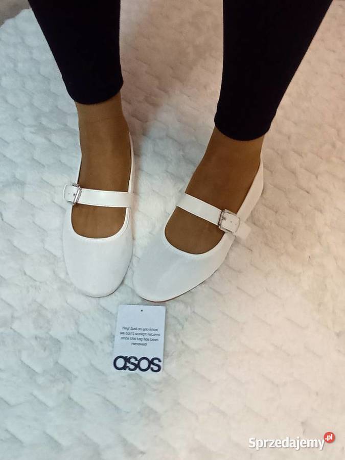 41 Asos Design Białe baleriny z Londynu Nowe Asos małopolskie Kraków