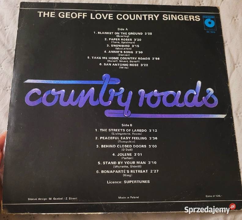Country Roads The Geoff Love Country Singers Chełmno sprzedam