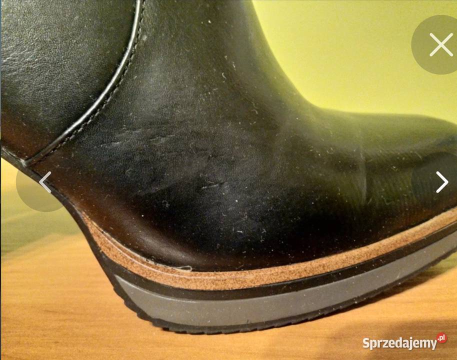 Buty na obcasie botki 40 Półbuty