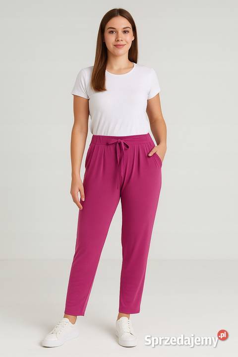 Spodnie cygaretki elegancja i szyk elastyczne Spodnie Wieluń