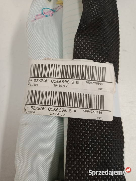 CITROEN C4 CACTUS KURTYNA POWIETRZNA LEWA wielkopolskie Rakoniewice sprzedam