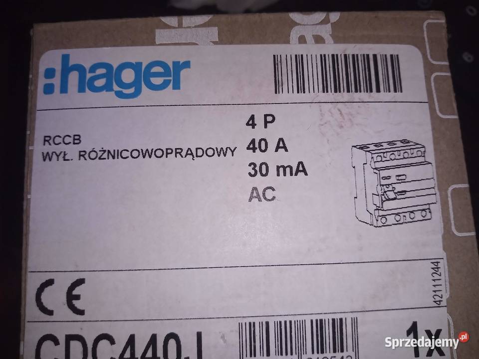 Roznicowka prądowa hager Dobra
