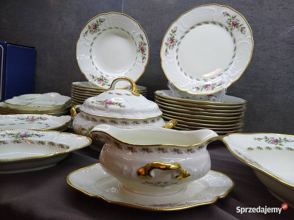 Serwis obiadowy Rosenthal Sanssouci Moosrose 12