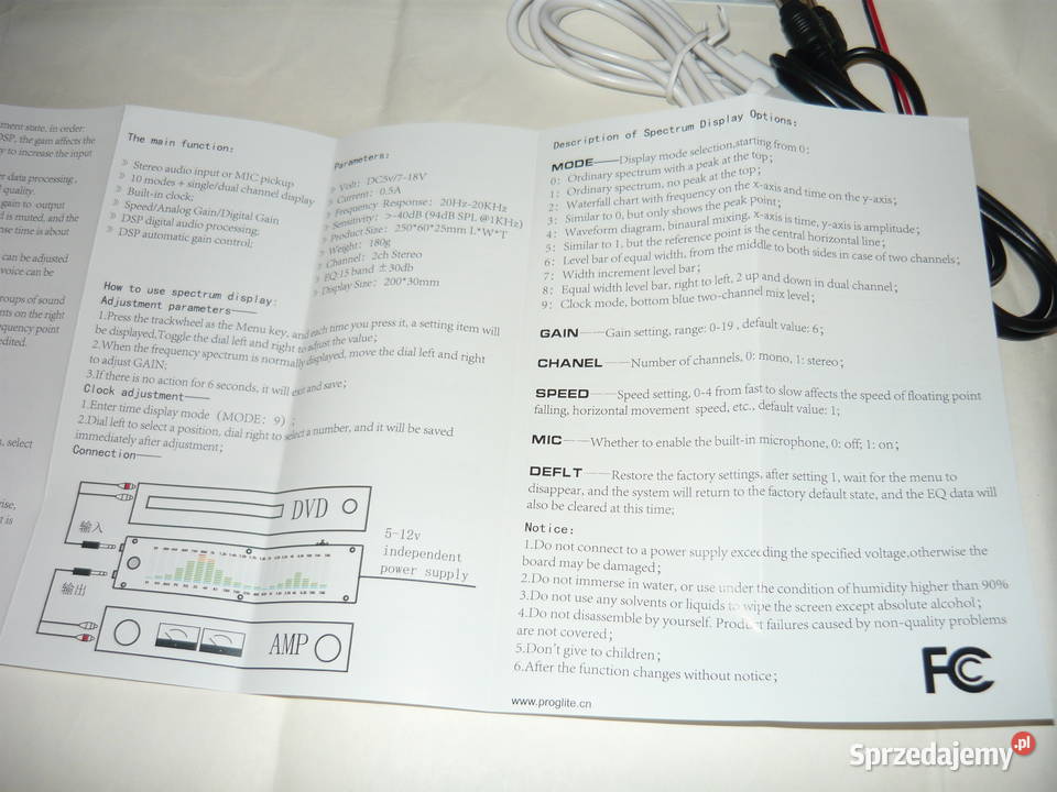 Analizator sygnału audio DSP LED 25 wskaźnik wielkopolskie Krotoszyn