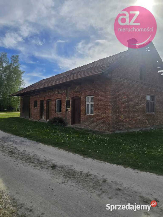 Budynek gospodarczy z projektem warsztatlokal Łużna