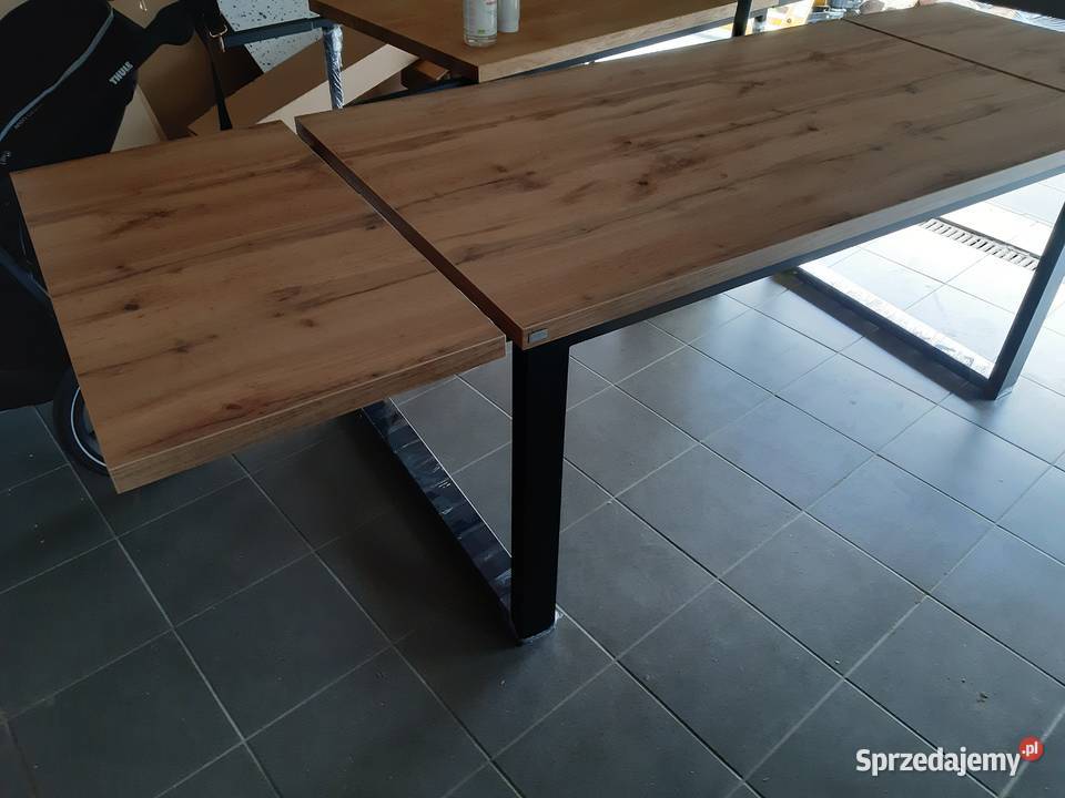 Stół industrialny rozkładany dąb wotan pomorskie Grzybno