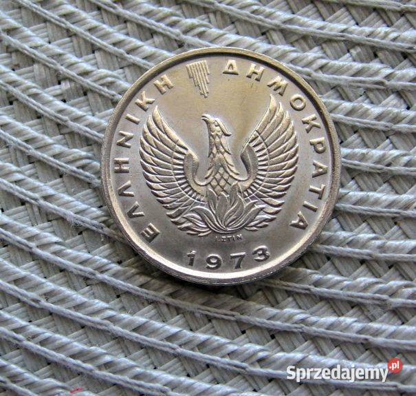 Grecja 5 Drachmy 1973r Junta Ładna Numizmatyka