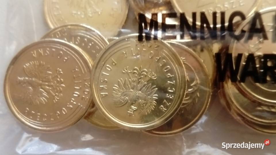 Moneta 2 gr 2021 r Woreczek menniczy 100 Mosina