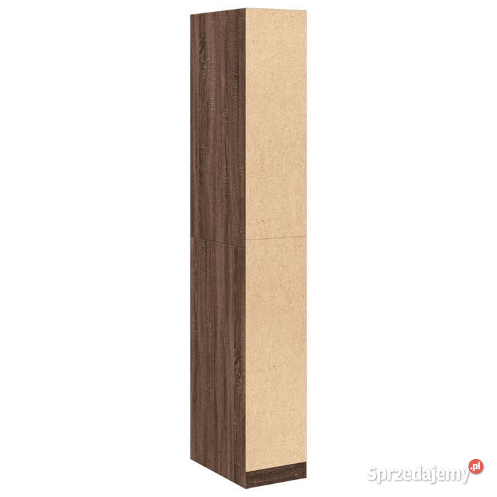 Szafa brązowy dąb 30x50x200 materiał Szafy i garderoby Meble
