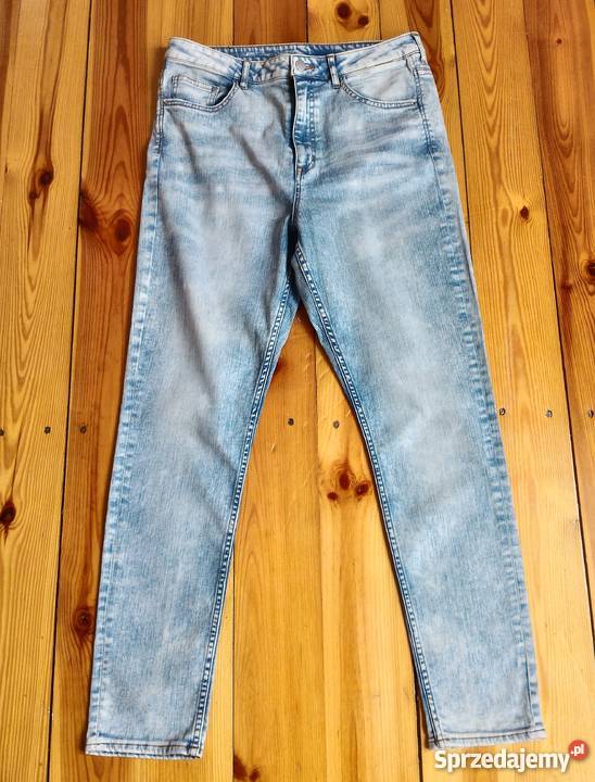 Nowe spodnie jeansy dżinsy HM 33 42 XL acid wash Szczecin