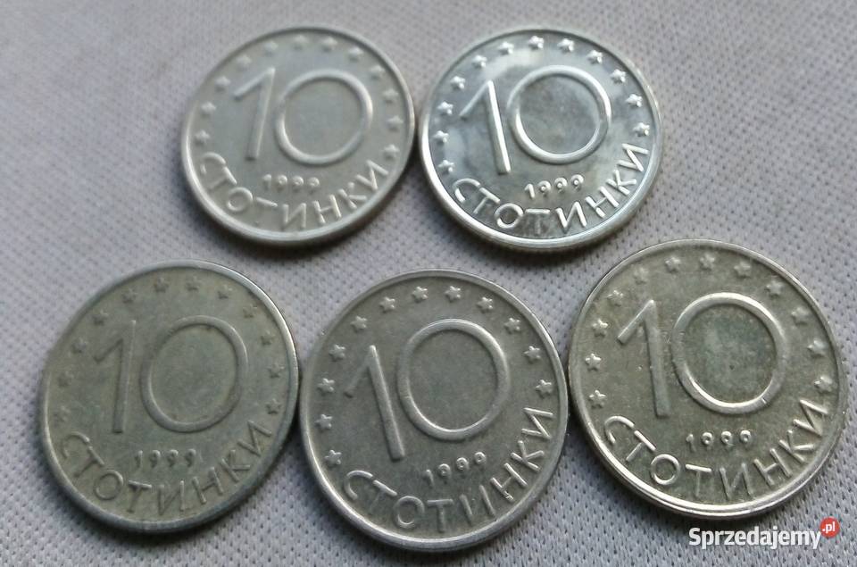 BUŁGARIA10 STOCINEK5X1999 r Numizmatyka Legionowo