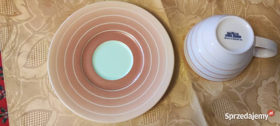 Talerzyk podstawek porcelana Villa Italia róż Wrocław