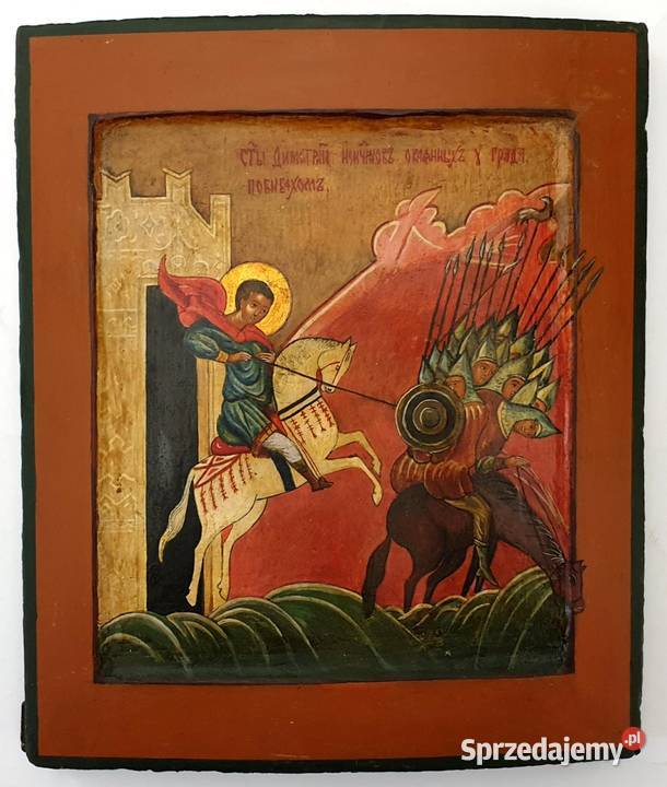 Ikona Święty Dymitr z Tesaloniki 0232 mazowieckie Warszawa