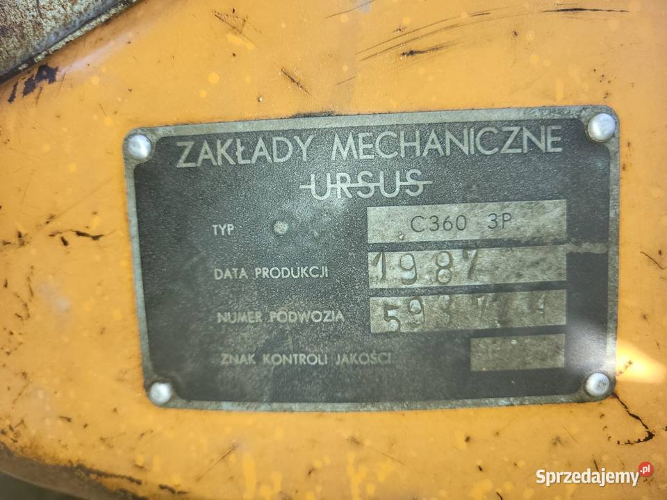 Ciągnik Ursus c360 3p Ursus świętokrzyskie Piotrów-Kolonie