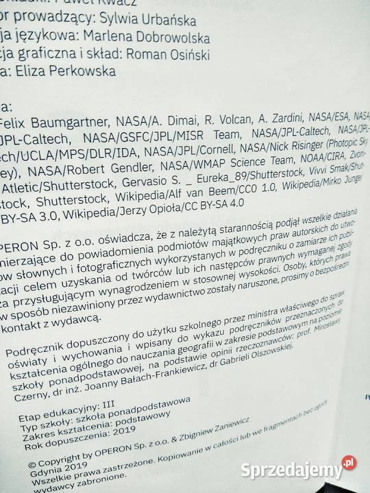 Zakres podstawowy geografia operon podręcznik 1 sprzedam