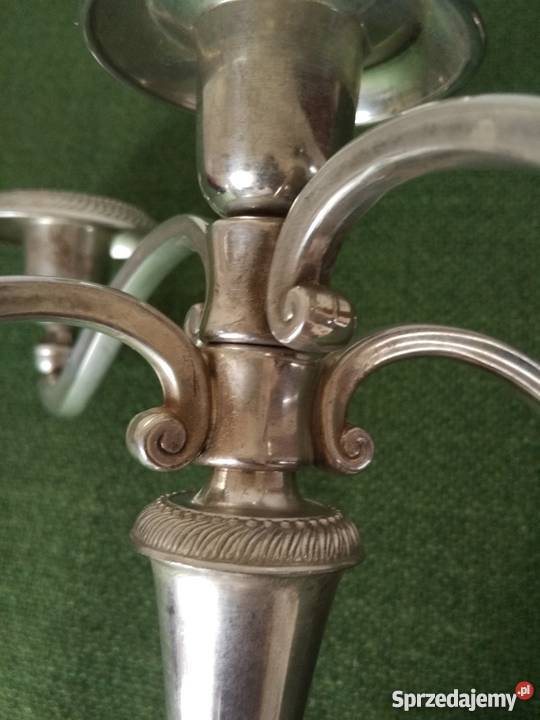 Świecznik srebrzony małopolskie Ropa sprzedam