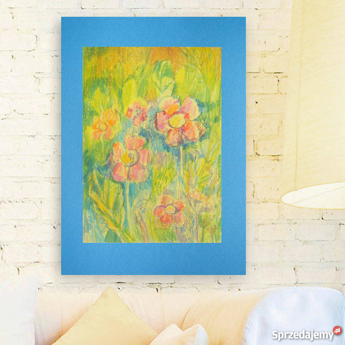 ładny obrazek z łąkąrysunek z kwiatamiłąka śląskie Katowice