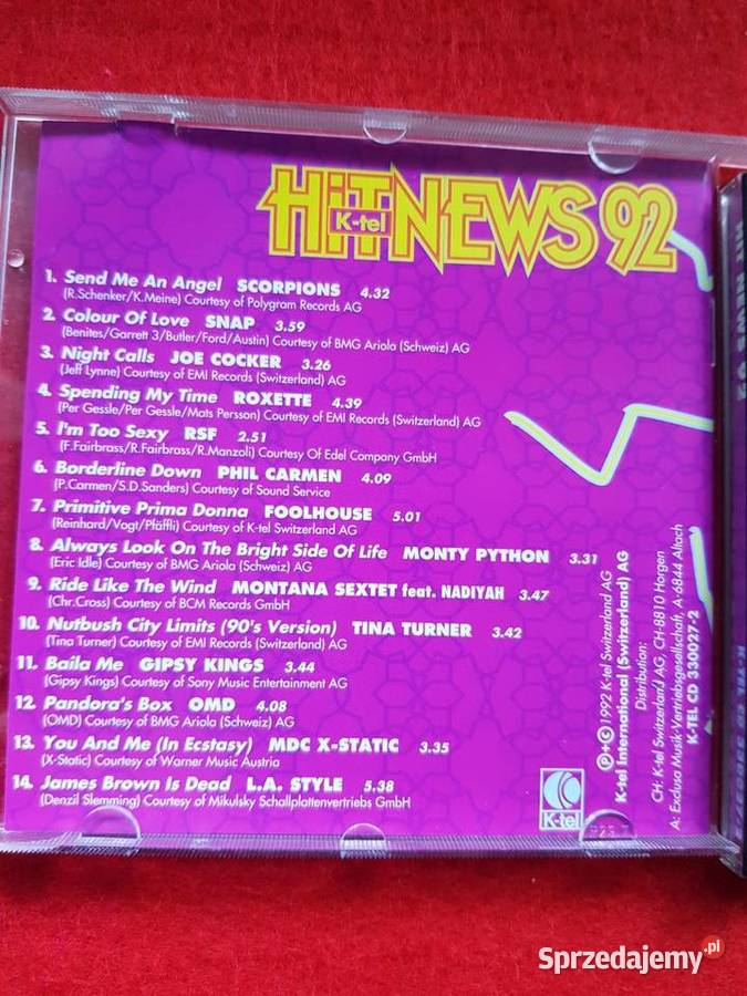 Various Hit News 92 unikat płyta cd vintage Kielce