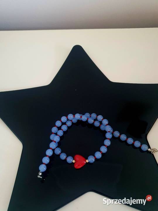 Piękny naszyjnik z serduszkiem w stylu Bielsko-Biała